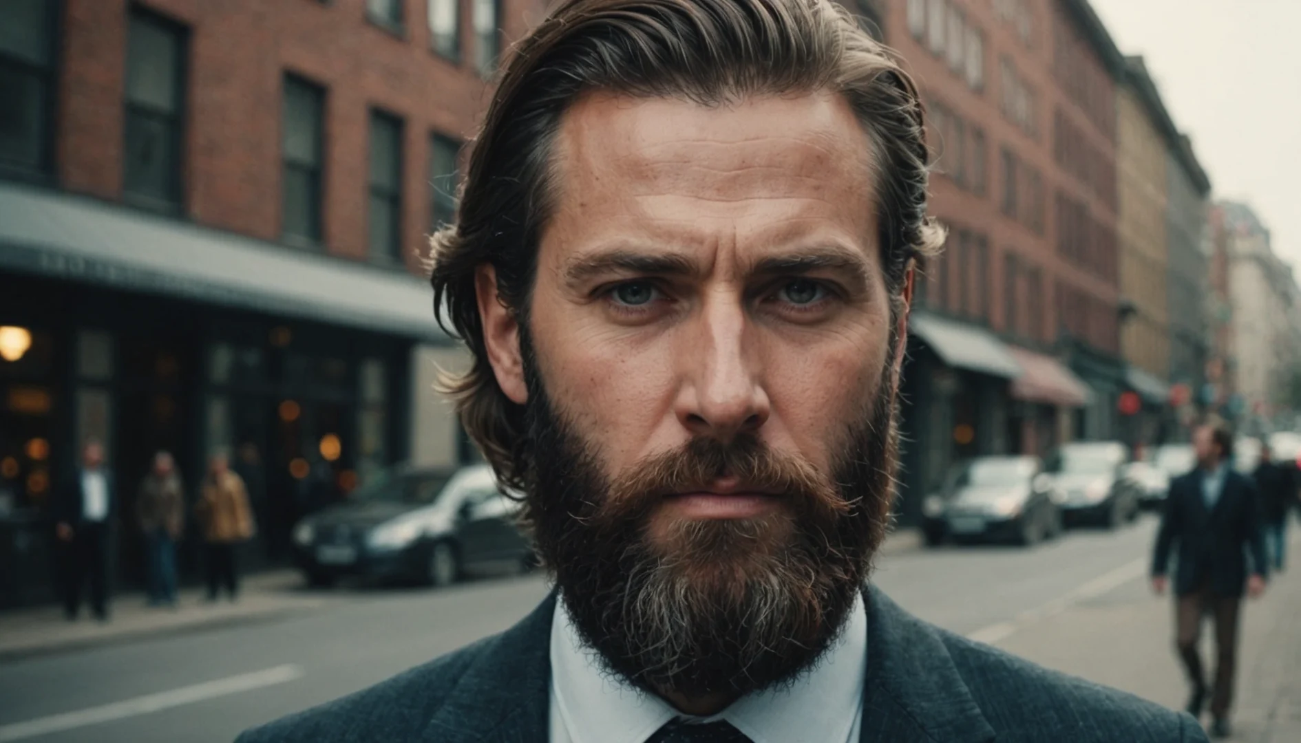 barbe longue taille