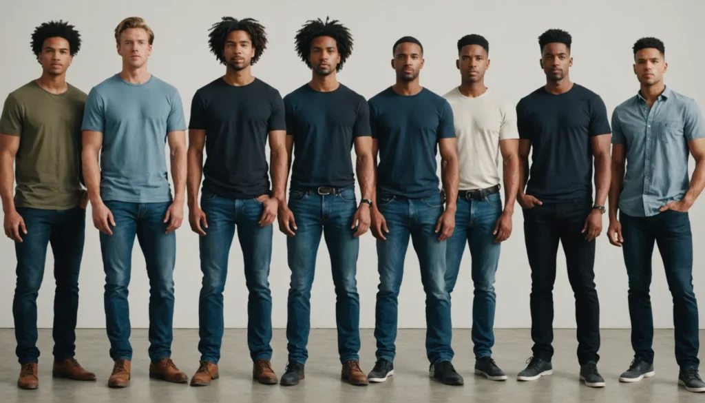 différentes coupes de jeans