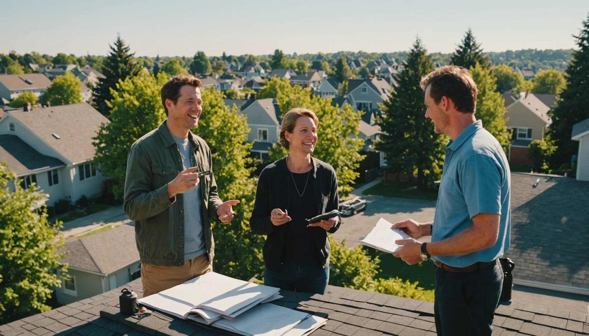 toiture commune sans copropriété
