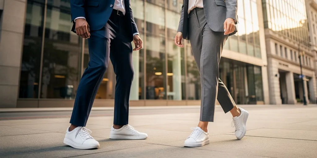 baskets avec costume