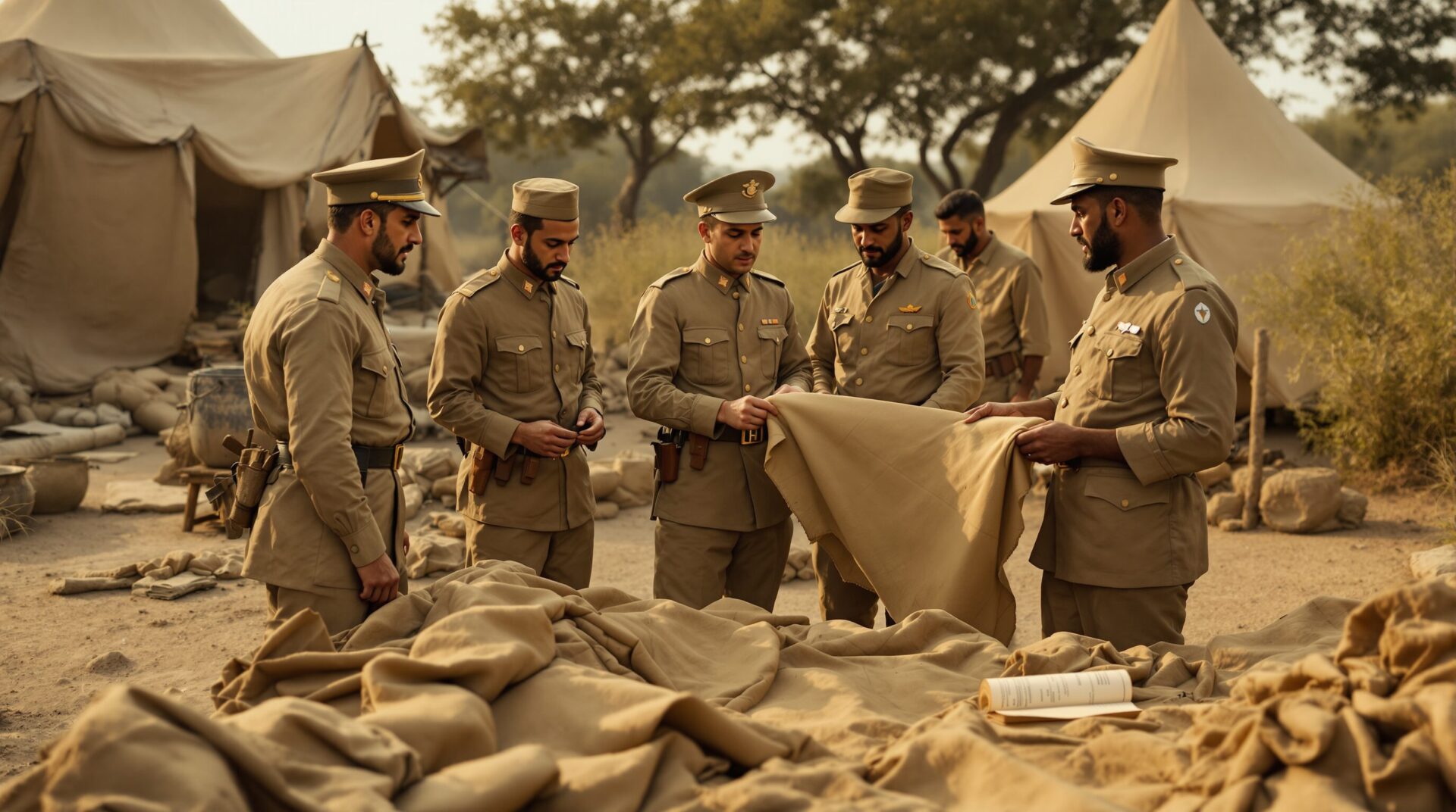 d'où vient la couleur kaki