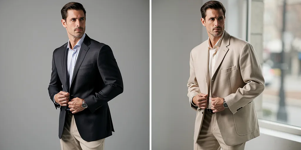 veste costume decontracte homme