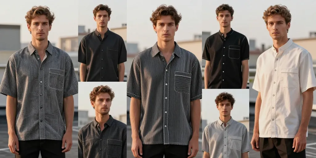 chemise à la mode homme