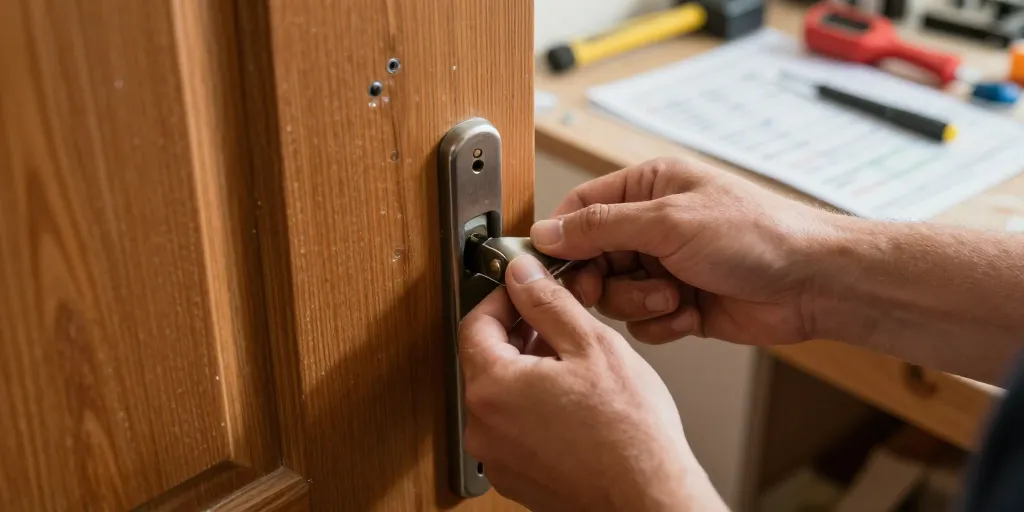 changer une poignée de porte avec serrure