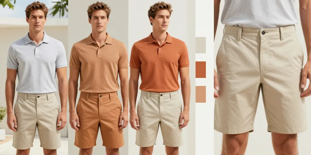 que mettre avec un short beige homme